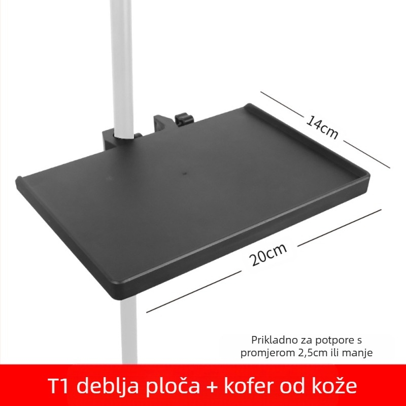 Xiangmi držač za mobitel s tripodom za livestream, ladica za mikrofon i zvučnu karticu, skladišni stalak za fotografiranje