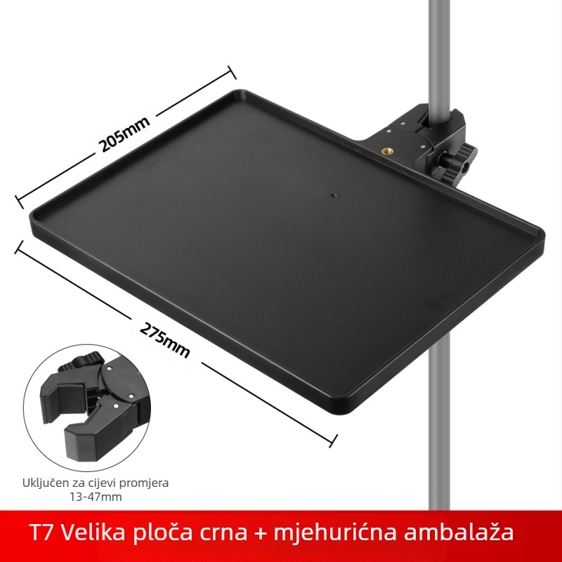 Xiangmi držač za mobitel s tripodom za livestream, ladica za mikrofon i zvučnu karticu, skladišni stalak za fotografiranje