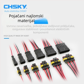 Automobilski vodootporni konektor, serija 1.5, HID utikač i utičnica, AMP muški i ženski