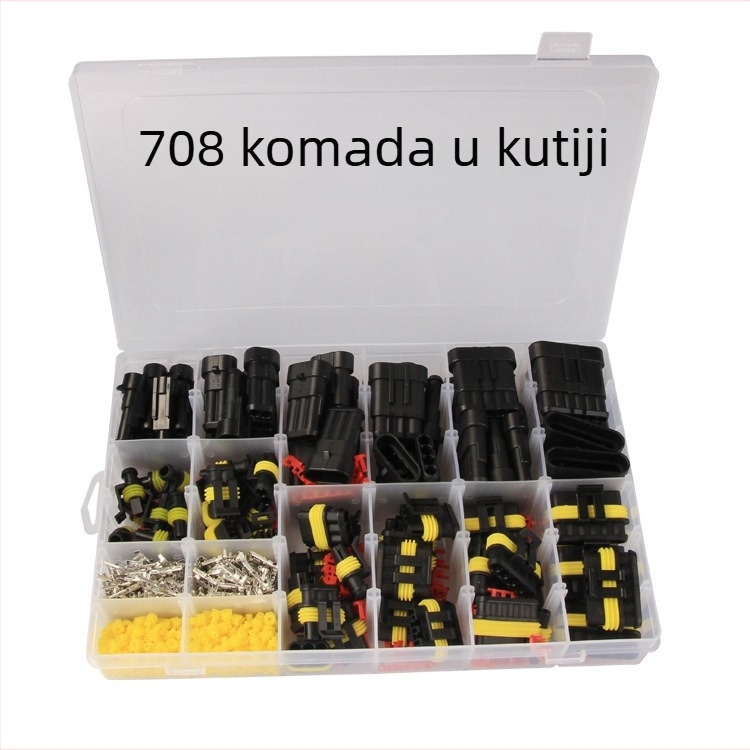 Automobilski vodootporni konektor, serija 1.5, HID utikač i utičnica, AMP muški i ženski