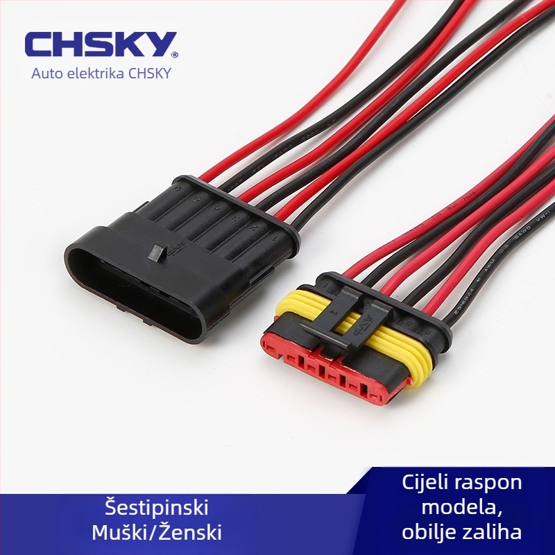 Automobilski vodootporni konektor, serija 1.5, HID utikač i utičnica, AMP muški i ženski