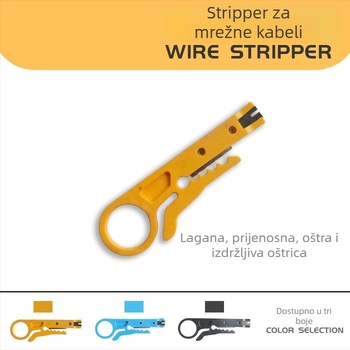 Višenamjenski alat za uklanjanje izolacije i rezanje žica – za koaksijalne, mrežne, video i telefonske kablove