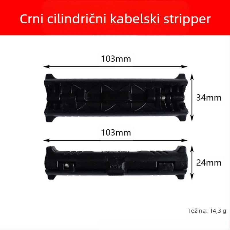 Višenamjenski alat za uklanjanje izolacije i rezanje žica – za koaksijalne, mrežne, video i telefonske kablove