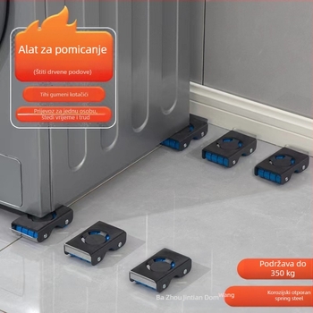 Pokretna namještaj kolica od nehrđajućeg čelika za dnevni boravak, kuhinju i kupaonu — visoka nosivost, bez montaže