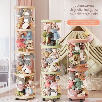 Skladišni bubanj za plišane igračke, plastični, za igračke, spavaća soba, kreativni stil, težina 0,685–1,433 kg