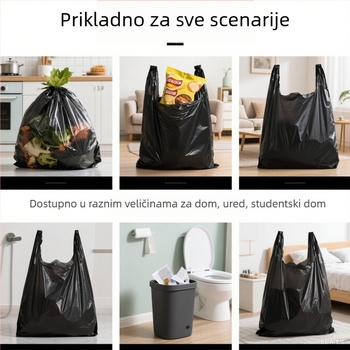 Kućne vreće za smeće, vest stil, LDPE, jednokratne, 50 komada u pakiranju