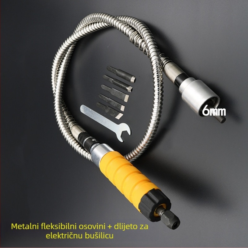 Električna bušilica s fleksibilnim osovinama, visoka preciznost graviranja 0-4 mm / 0-6.5 mm, čišćenje spojeva keramičkih pločica