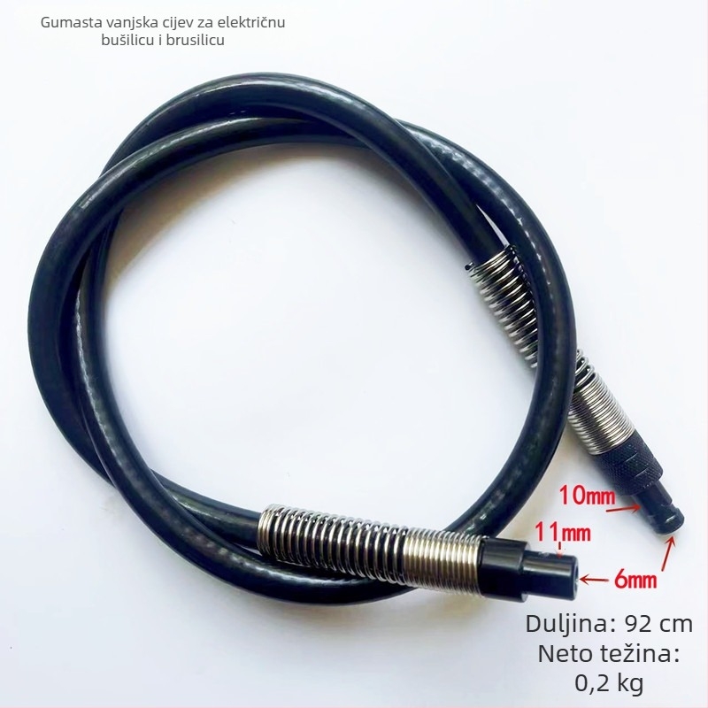 Električna bušilica s fleksibilnim osovinama, visoka preciznost graviranja 0-4 mm / 0-6.5 mm, čišćenje spojeva keramičkih pločica