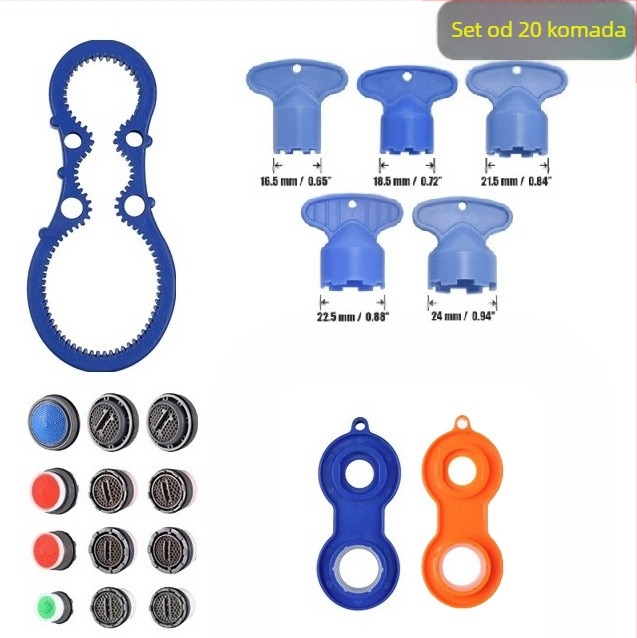 Set aeratora i odvijača za skrivenu slavinu | ABS materijal | Moderan minimalistički dizajn
