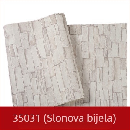 3D reljefna ciglasta tapeta, PVC materijal, dekorativni ciglast uzorak, stil Novi kineski