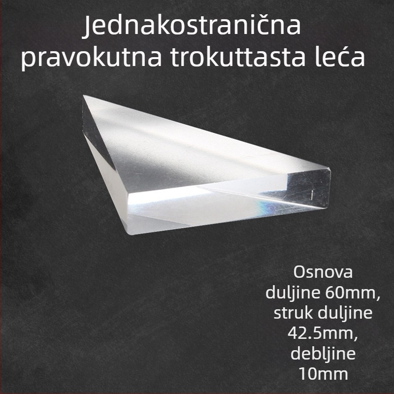 Liuxin optički edukativni set s cilindričnim, polukružnim, trokutastim i pravokutnim lećama od akrila za fiziku u nižim razredima srednje škole