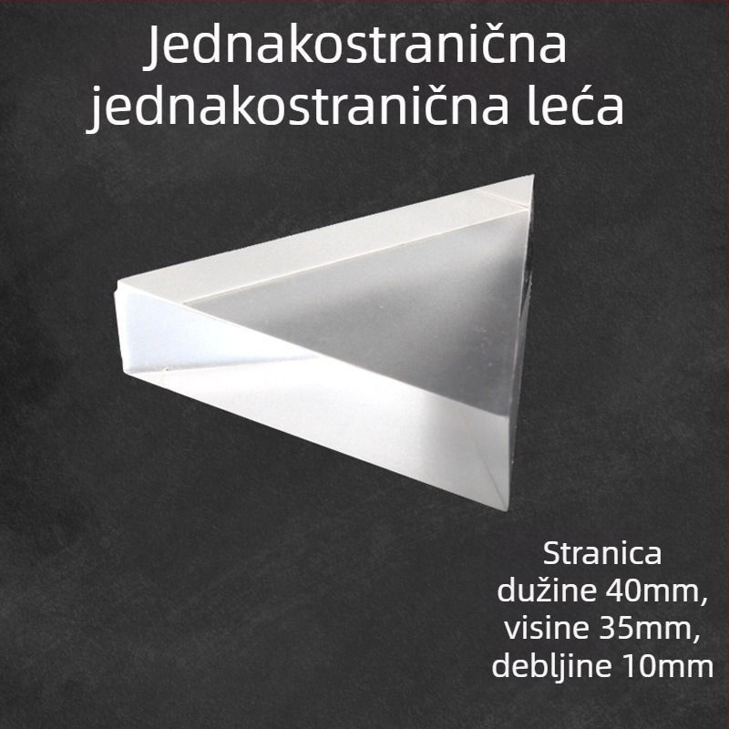 Liuxin optički edukativni set s cilindričnim, polukružnim, trokutastim i pravokutnim lećama od akrila za fiziku u nižim razredima srednje škole