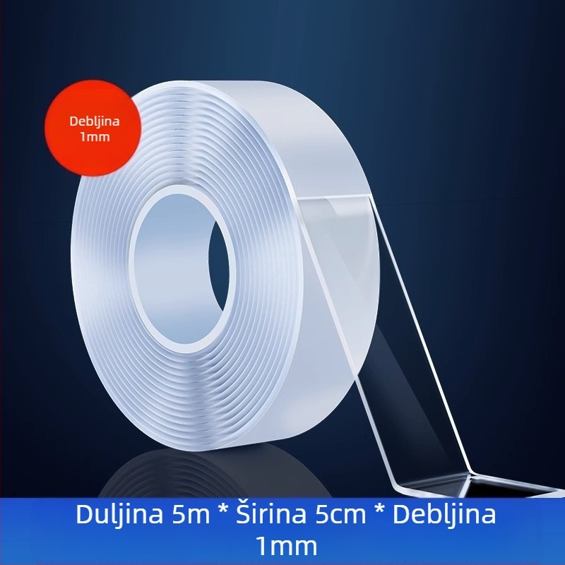 Nano dvostruka ljepljiva traka — Marka JIUMO; Materijal: akril; Način pričvršćivanja: ljepilo; Predstavljanje na tržištu: 2023; Kategorija proizvoda: kuka s vakuumskom čepom