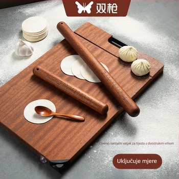 Valjak za tijesto od sandalovog drveta — Marka: Double Gun; Materijal: sandalovo drvo; Stil: Moderna jednostavnost; Set: 3 dijela