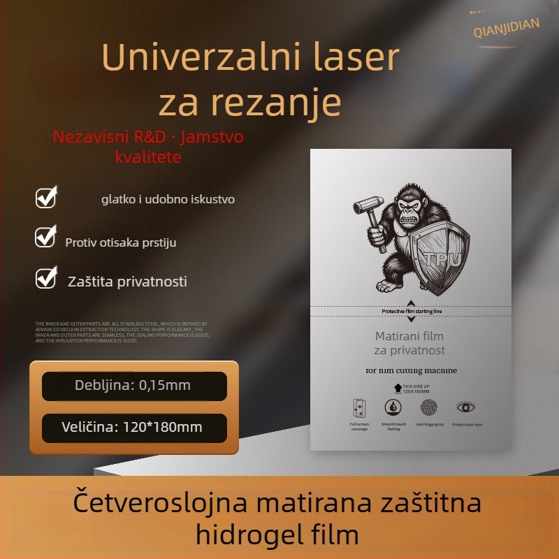 Zaštita zaslona telefona PET, prednji film, HD jas