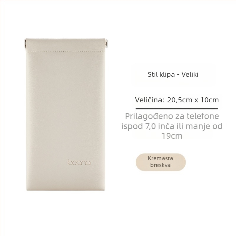 Zaštitna torbica za mobitel s reljefnim PU materijalom, automatsko zatvaranje šnalom, nosivost 2 kg, model G005, pakiranje za 3C elektroniku