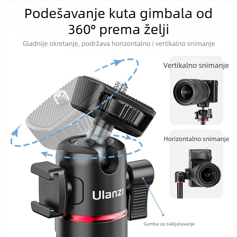 MT Series stativ za mobitel i kameru, univerzalna kompatibilnost