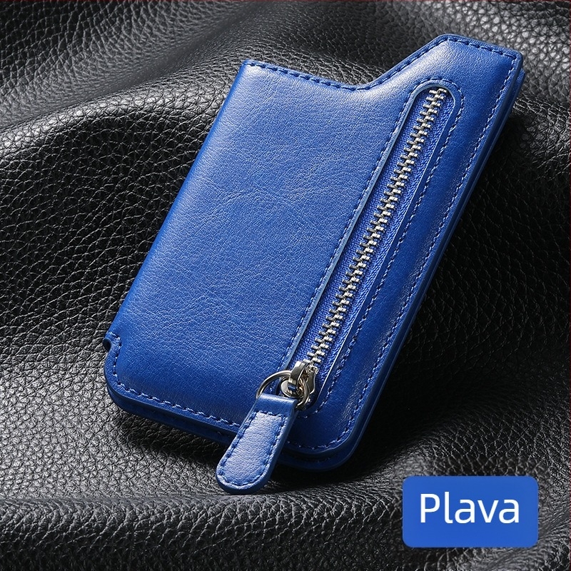 Višefunkcionalni držač kartica od PU kože s magnetskim držačem za auto i džepom za novčiće