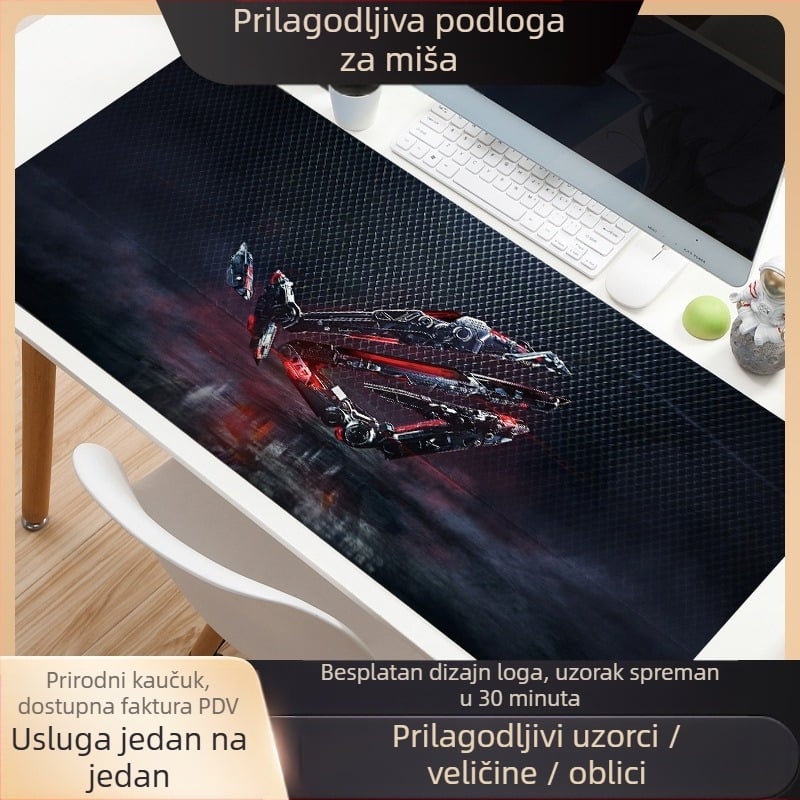 Dvostruka crtani mišja podloga, gumena protuklizna radna podloga, model F-A9, OEM i prilagođene slike
