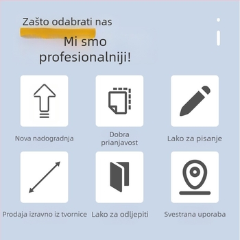 Samoljepljive ručno pisane etikete na rolni, papir za pisanje, prilagodljivo, 10 etiketa po stranici