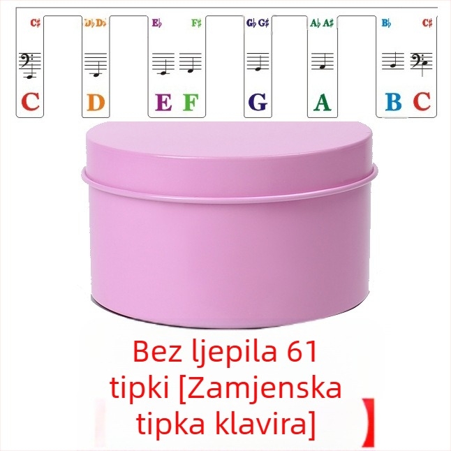 Naljepnice za klavir - Model QT-0918, PVC materijal, Pakiranje: okrugla metalna kutija, Brend Chuanmei