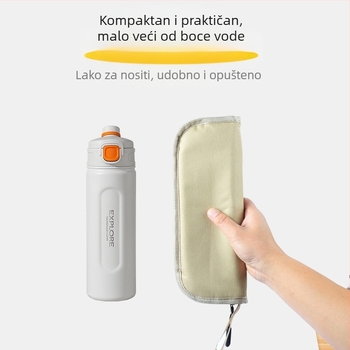 Sklopivi stolac - karbonsko čelični okvir, dimenzije 28×23×26 cm, marka Foreign man, prenosno za kampiranje i ribolov.