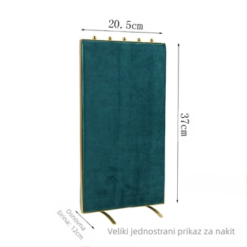 Držač za nakit s metalnim okvirom, baršunasta obloga, Maiden wind stil, zaslon za izlaganje, spojna konstrukcija