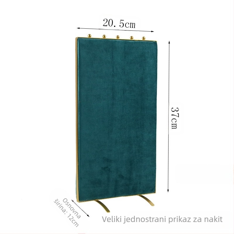 Držač za nakit s metalnim okvirom, baršunasta obloga, Maiden wind stil, zaslon za izlaganje, spojna konstrukcija