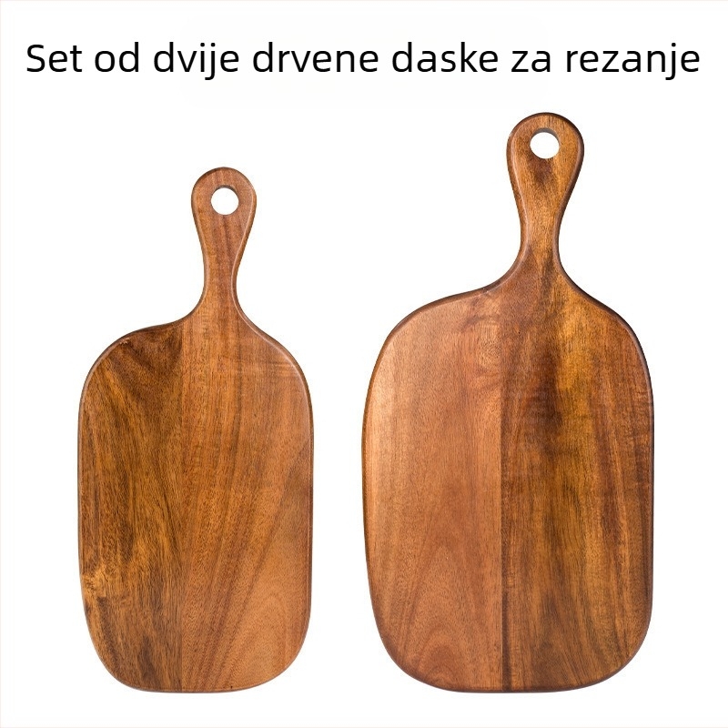 Drvena daska za rezanje s drškom — antikni, vintage stil, kućna upotreba, izlazi 2025