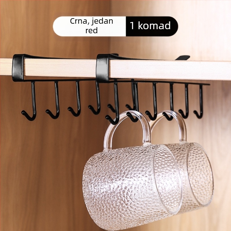 Kuhinjska vješalica ispod ormarića bez bušenja za posuđe, krpe i šalice