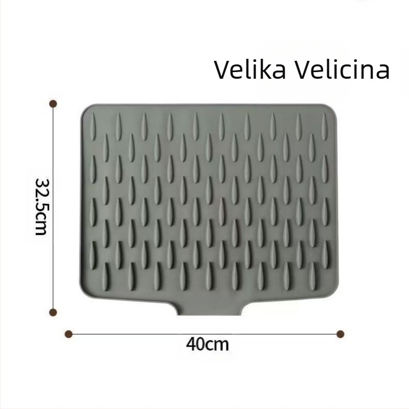 Kuhinjska podloga protivklizna, otporna na toplinu, silikon drenazna podloga, debela radna ploha