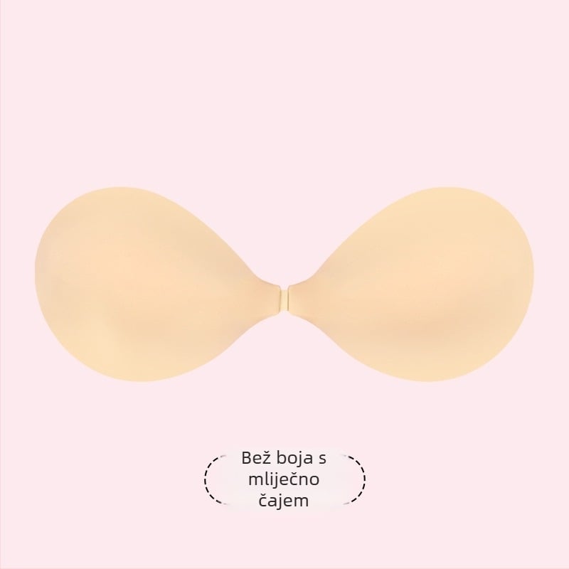 Silikonska pločica za prsa za bikini top – tanka, protiv opuštanja, push-up efekt, nevidljiva ispod odjeće, jednobojna