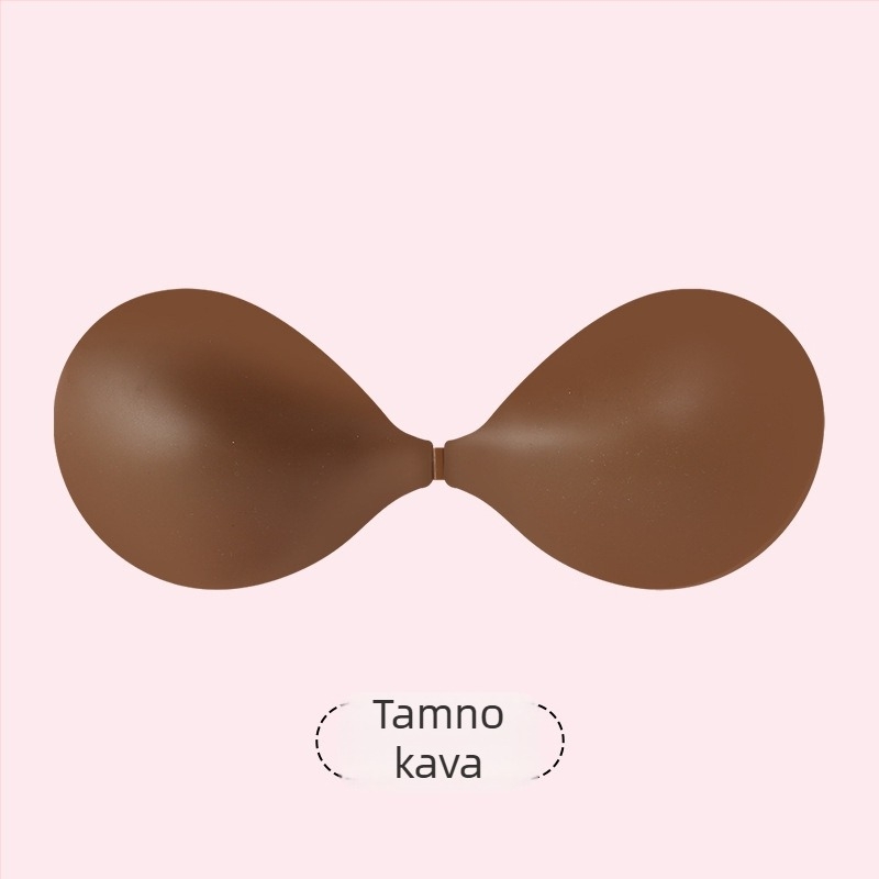 Silikonska pločica za prsa za bikini top – tanka, protiv opuštanja, push-up efekt, nevidljiva ispod odjeće, jednobojna