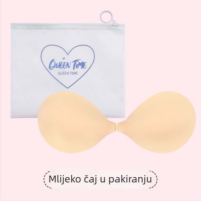 Silikonska pločica za prsa za bikini top – tanka, protiv opuštanja, push-up efekt, nevidljiva ispod odjeće, jednobojna