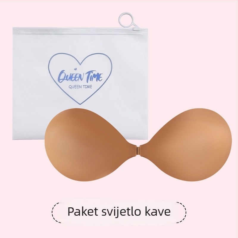 Silikonska pločica za prsa za bikini top – tanka, protiv opuštanja, push-up efekt, nevidljiva ispod odjeće, jednobojna