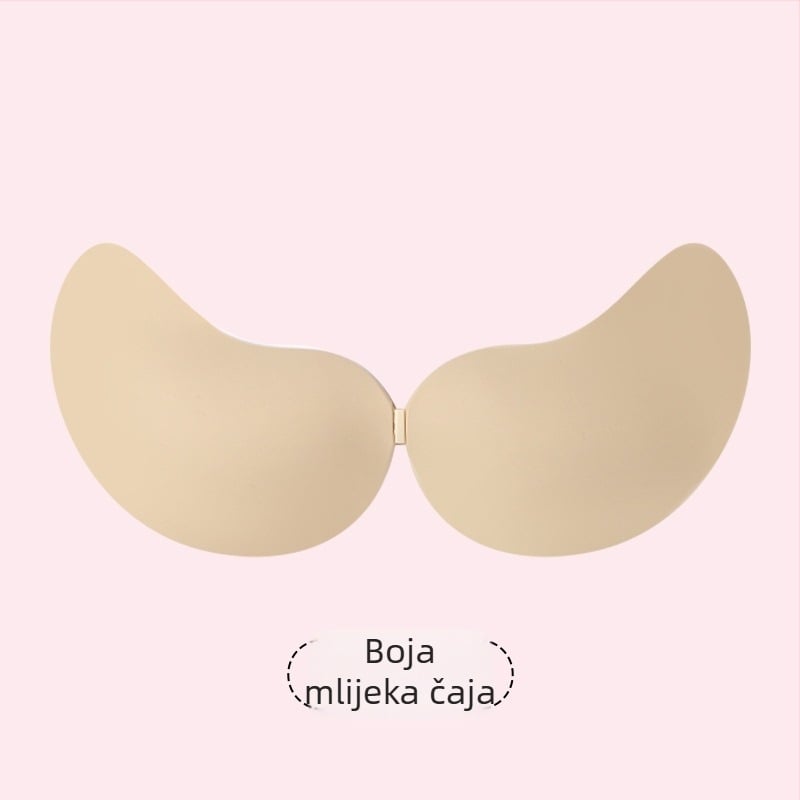 Silikonska pločica za prsa za bikini top – tanka, protiv opuštanja, push-up efekt, nevidljiva ispod odjeće, jednobojna