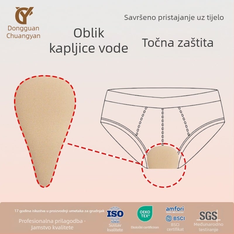 Silikonska intimna samoljepljiva pločica za žene — ultra tanka, nevidljiva, bez tragova zaštite (u prodaju dolazi zima 2024)