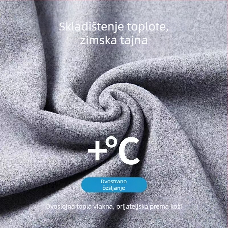 Muški toplinski prsluk od poliestera, V-izrez, bazni sloj, jednostruka, srednja gustoća 161-180 g/m²