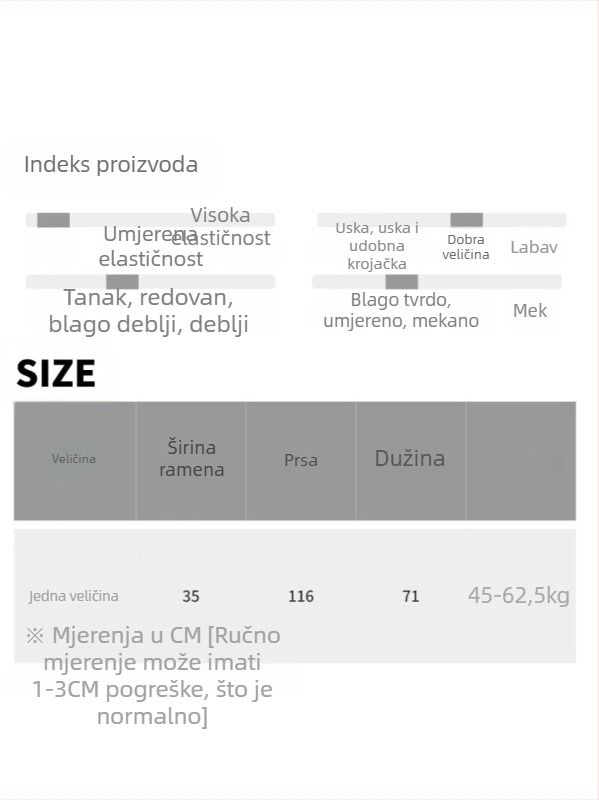 Bez rukava vesta s okruglim izrezom, trokutasta izšivka, opušten casual stil, pamuk-poliester mješavina, srednja duljina