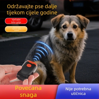 Dexin ultrazvučni repelent za pse – snažan, s dugim dometom za vanjsku upotrebu i osobnu zaštitu; plastična konstrukcija; universalna upotreba.