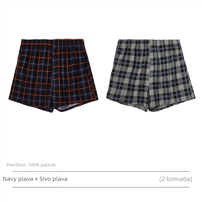 Muške pamučne bokserice sa srednjom talijom, podstava u preponskoj regiji više od 95% pamuka, za proljeće