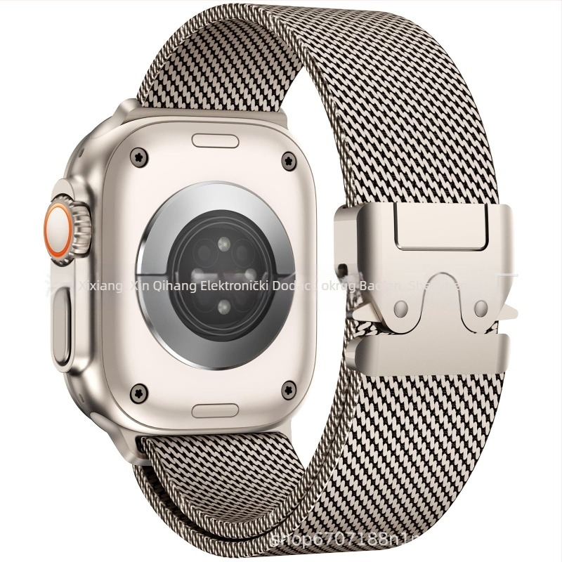 Metalna Milanska narukvica za Apple Watch Ultra 2 s magnetskim kopčom i padobranskom kopčom