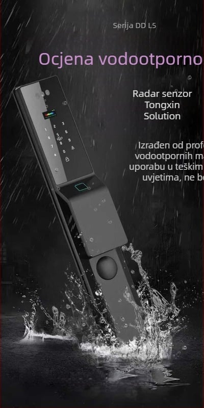 Yue Ling pametni brava s 3D prepoznavanjem lica, venom dlana i otiskom prsta, model L5 (DM-21F), mogućnost prilagodbe