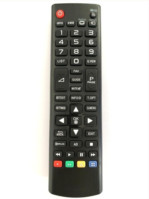 Daljinski upravljač za LG LCD TV AKB73715603 — HJ, ABS materijal, 2x AAA baterije, domet 12–15 m