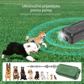 Ultrazvučni uređaj protiv lajanja pasa, ručni, model K26, materijal plastika