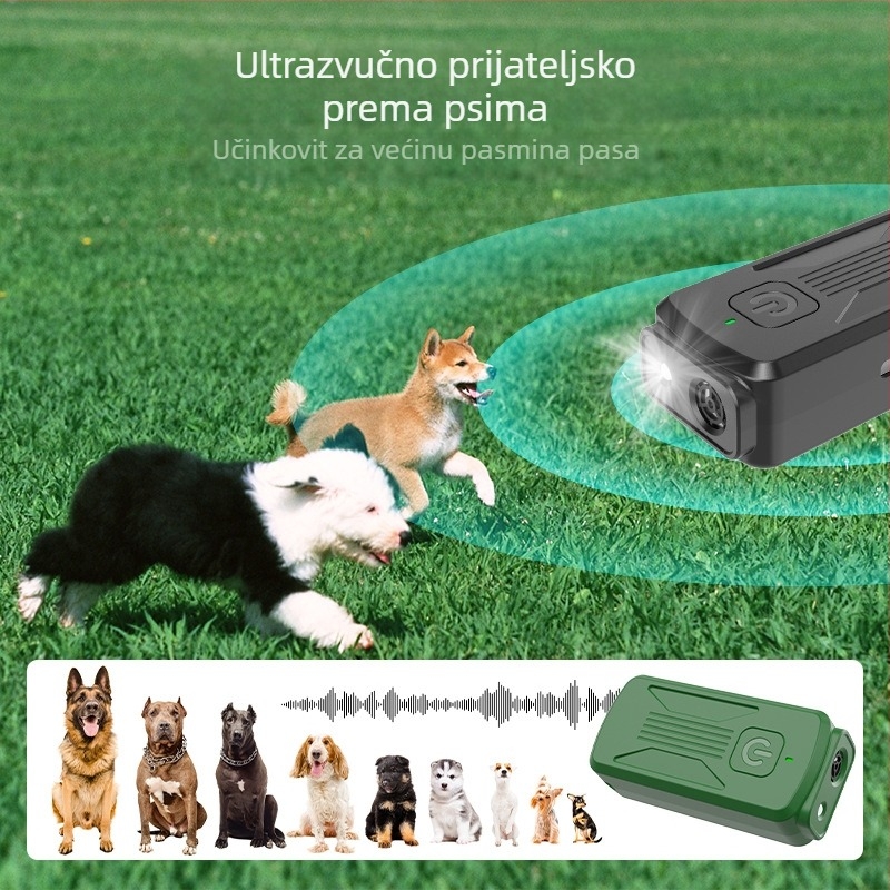 Ultrazvučni uređaj protiv lajanja pasa, ručni, model K26, materijal plastika