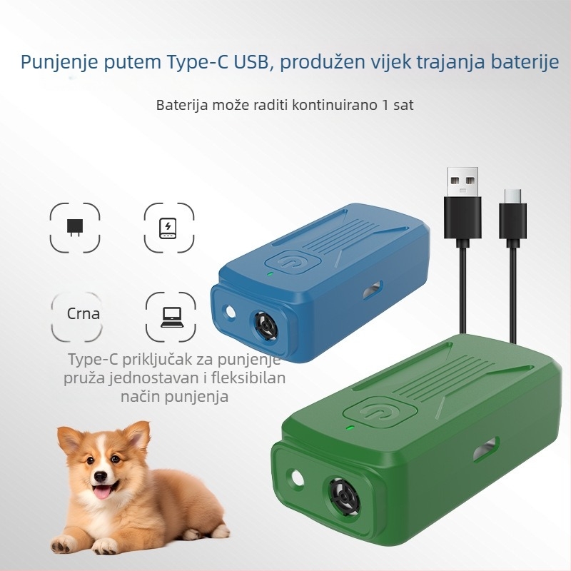 Ultrazvučni uređaj protiv lajanja pasa, ručni, model K26, materijal plastika