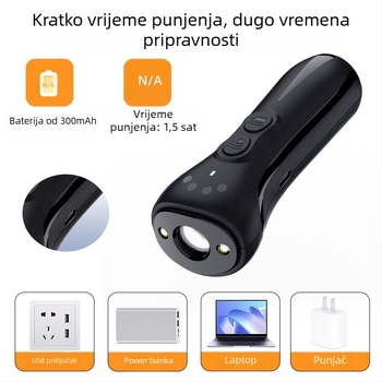 W32 ultrazvučni repeler za pse – protiv lajanja, punjivi, promjenjiva frekvencija, LED ručna svjetiljka