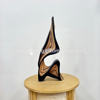 Drvene 3D zakrivljene ukrasne figure za kućnu dekoraciju, nepravilnog oblika umjetničko djelo (Materijal: Poplar; Šifra proizvoda: Curve art ornaments; Kategorija: Ukrasni predmeti; Vrsta materijala: Drvo)