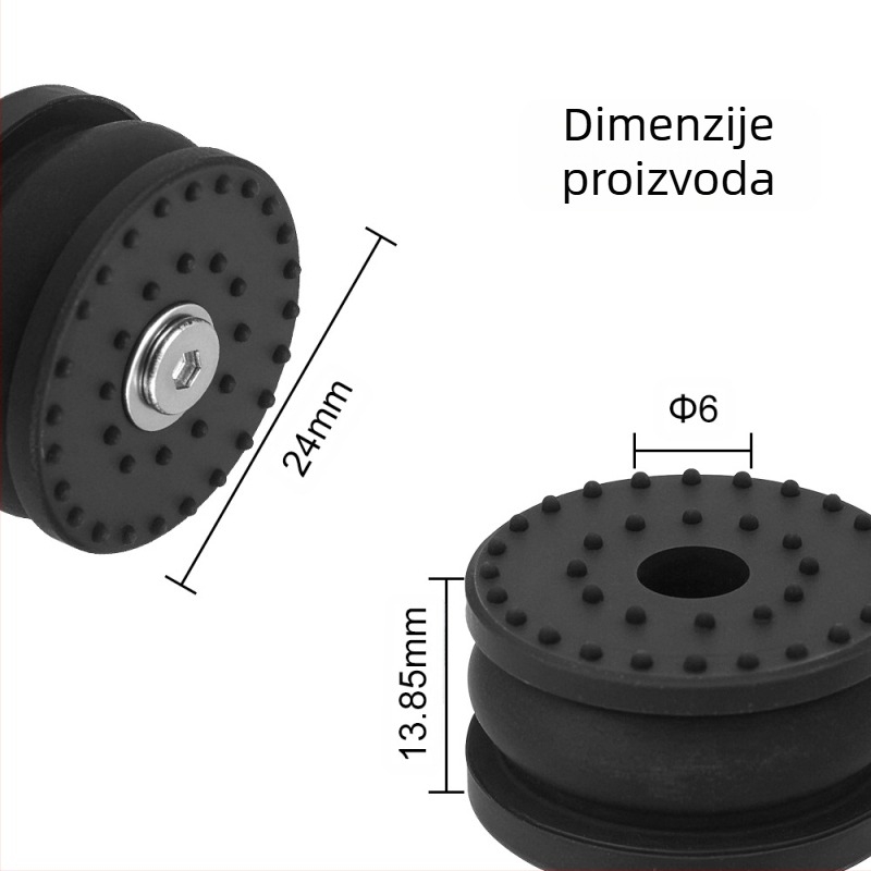 H2D nadograđene podloške za noge 3D printera, apsorpcija vibracija, apsorpcija energije, smanjenje podrhtavanja, tihe, protuklizne